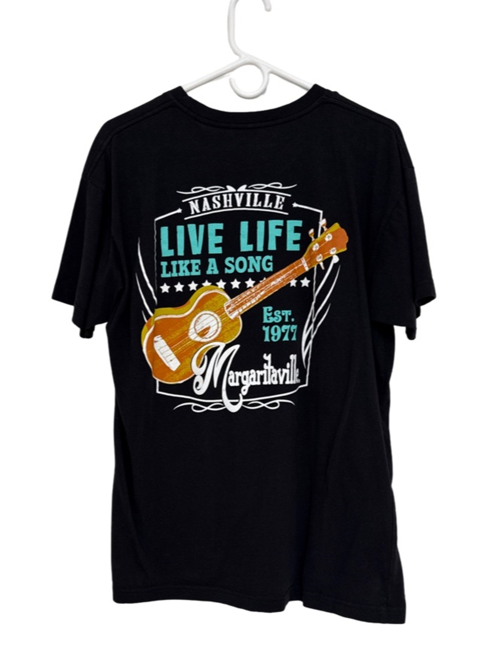 Margaritaville Nashville “Live Life Like A Song” T-Shirt Women’s Large Black